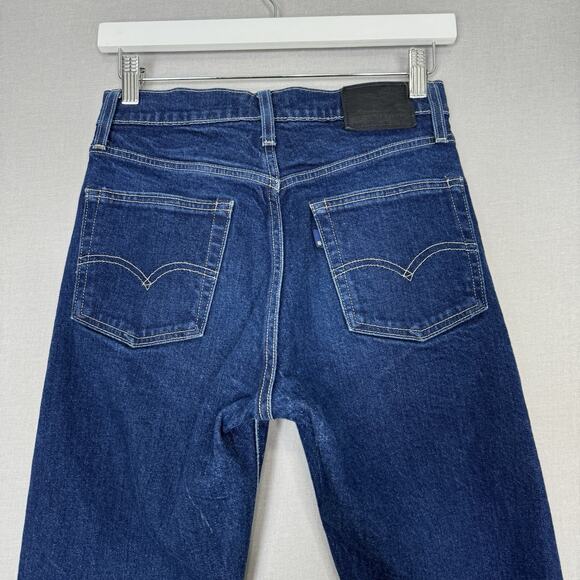 Levi's Made & Crafted Jeans Womens 27 Blue 501 Crop Button Fly Selvedge Denim - Picture 6 of 15